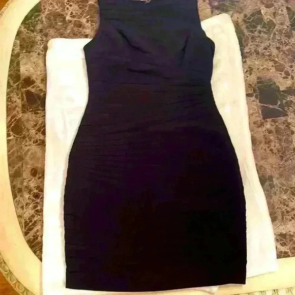 Tracy Reese Black Midi Dress Size 8 - Picture 5 of 5